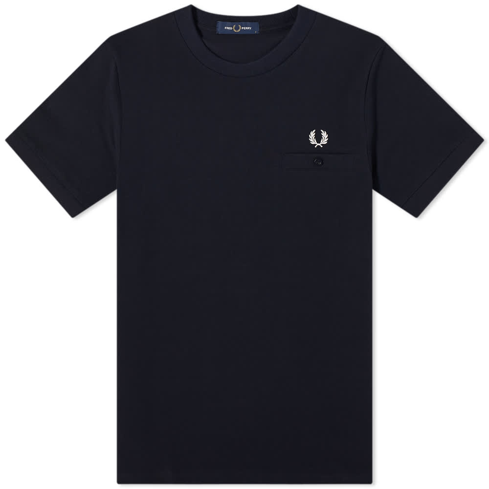 Футболка Fred Perry Pocket Pique Tee кроссовки fred perry linden pique embossed suede
