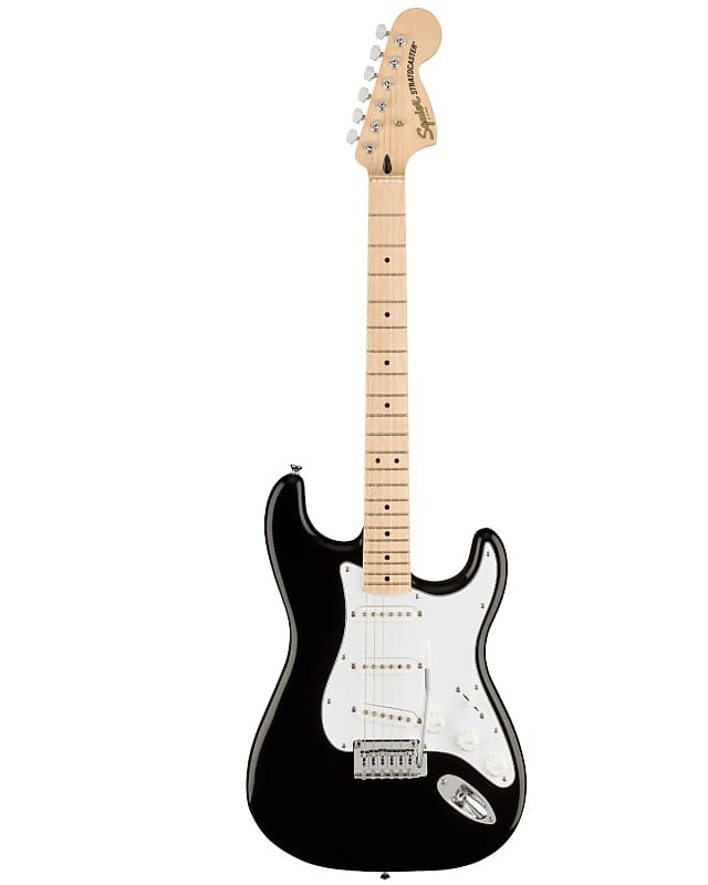 

Squier Affinity Series Stratocaster, кленовый гриф, белая накладка, черный Affinity Series Stratocaster Maple Fingerboard White Pickguar...