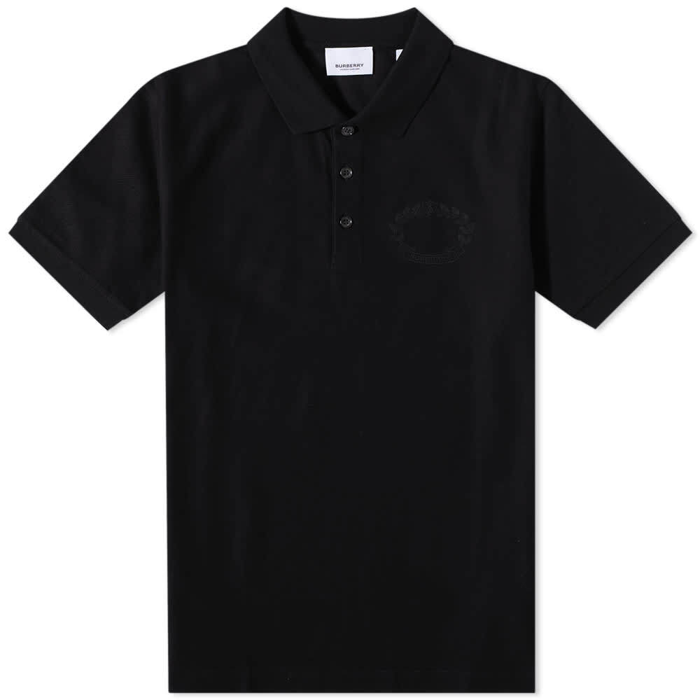 

Футболка Burberry Walworth Crest Polo, Черный