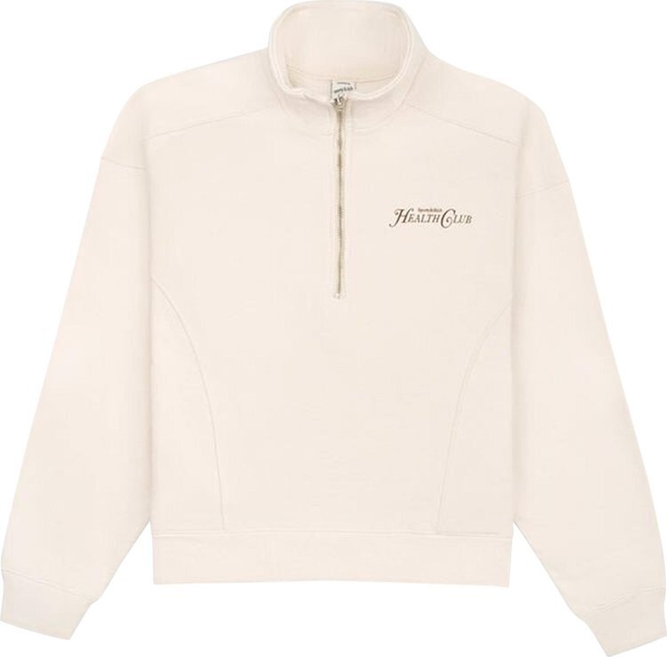 

Толстовка Sporty & Rich Rizolli Quarter Zip 'Cream', кремовый