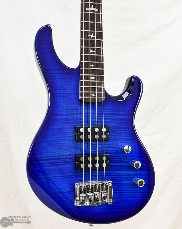 

PRS SE Kingfisher Bass Faded Blue Burst (серийный номер: 7036)