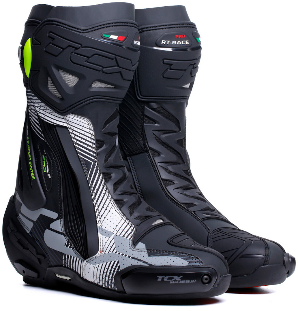 

TCX RT-Race Pro Air 2023 Мотоциклетные ботинки, черный/белый/серый