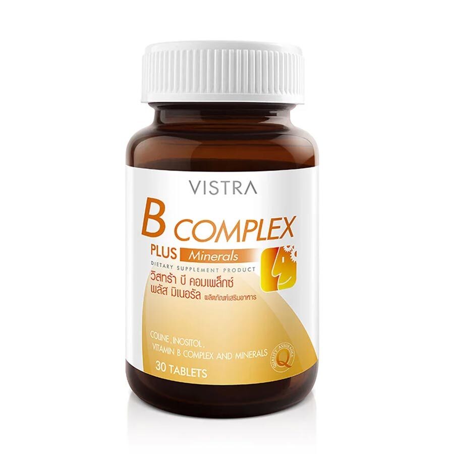 

Пищевая добавка Vistra B-complex Plus Minerals, 30 таблеток