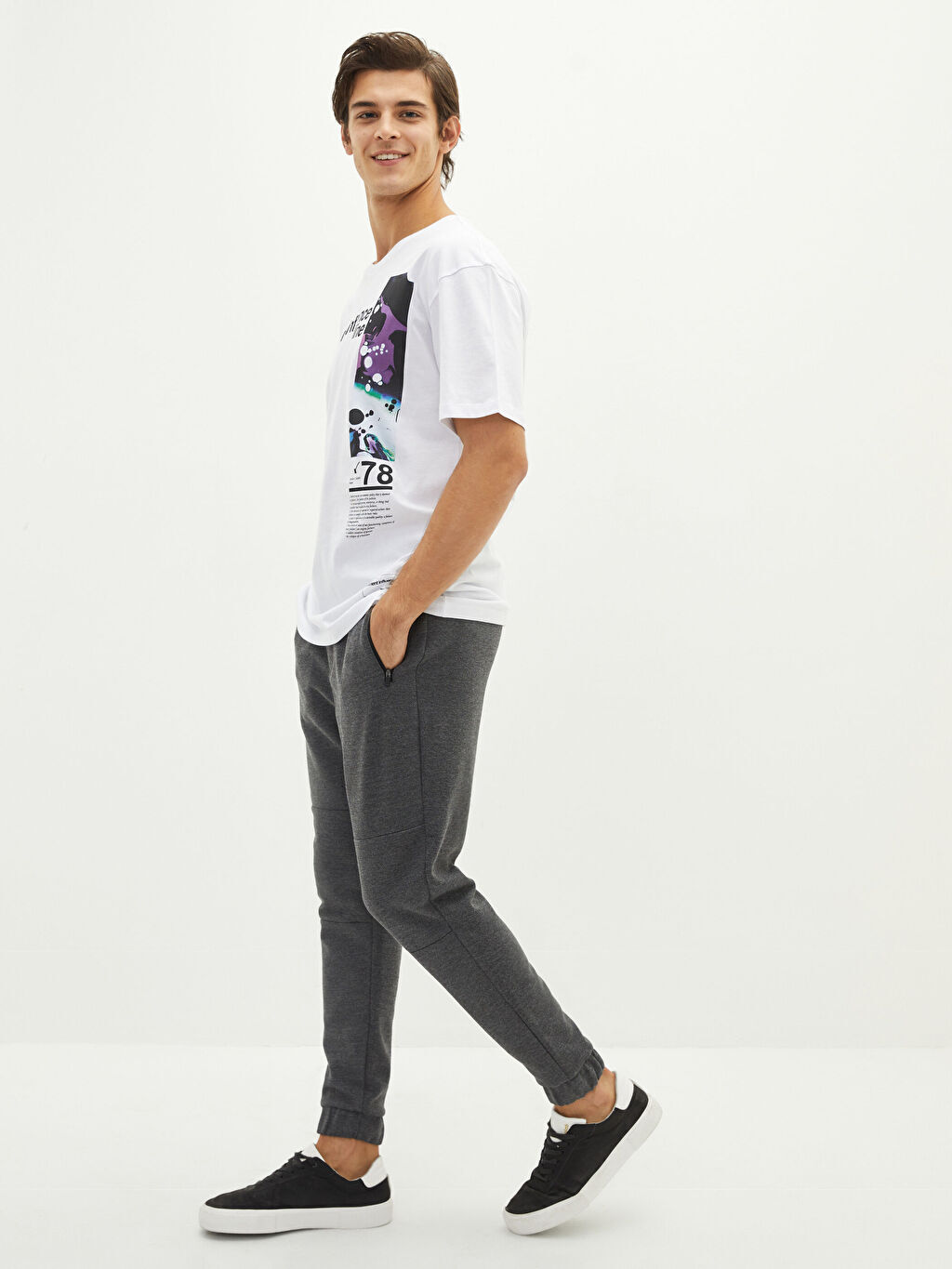 

Мужские спортивные штаны Slim Fit Jogger LCW Casual, серый