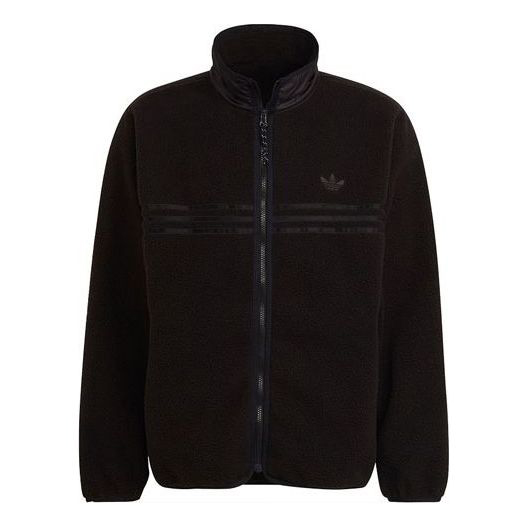 Куртка Adidas originals Stay Warm Fleece Lined Polar Fleece Sports Black, Черный куртка кофта uniqlo stretch fleece черный