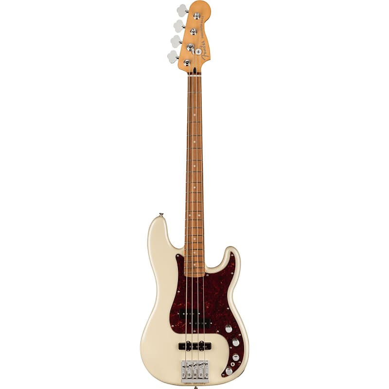 цена Электрогитара Fender Player Plus Precision Bass, олимпийская жемчужина