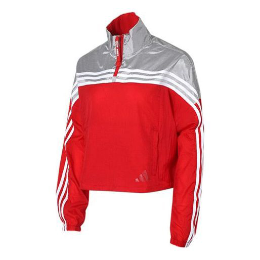 Куртка Adidas Urban Anorak Tatting Stitching Hooded Red/Grey, Красный/Серый