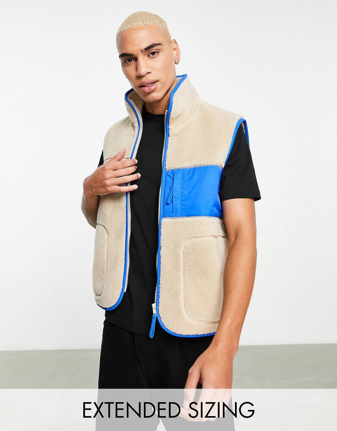 

Жилет ASOS DESIGN из камня с контрастным карманом ASOS DESIGN