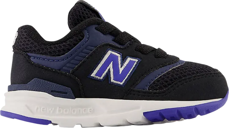 

Кроссовки 997H Bungee Lace Toddler Wide 'Black Marine Blue', черный