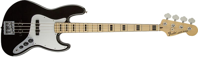 Fender Geddy Lee Jazz Bass, кленовый гриф, черный — MX22152752 Geddy Lee Jazz Bass, Maple Fingerboard, Black, 3-Ply Pickguard - Default title