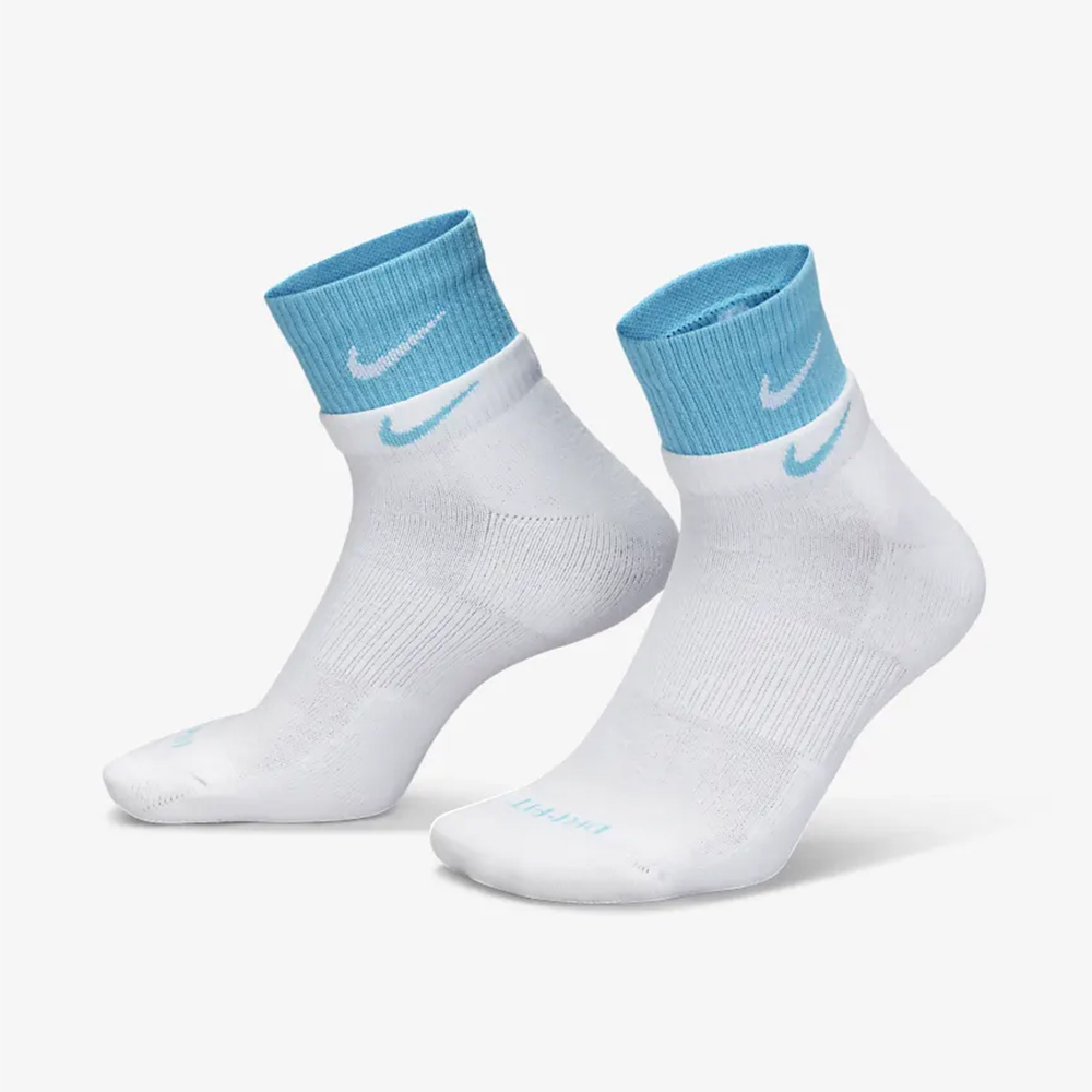 

Носки Nike Everyday Plus Cushioned, белый/голубой