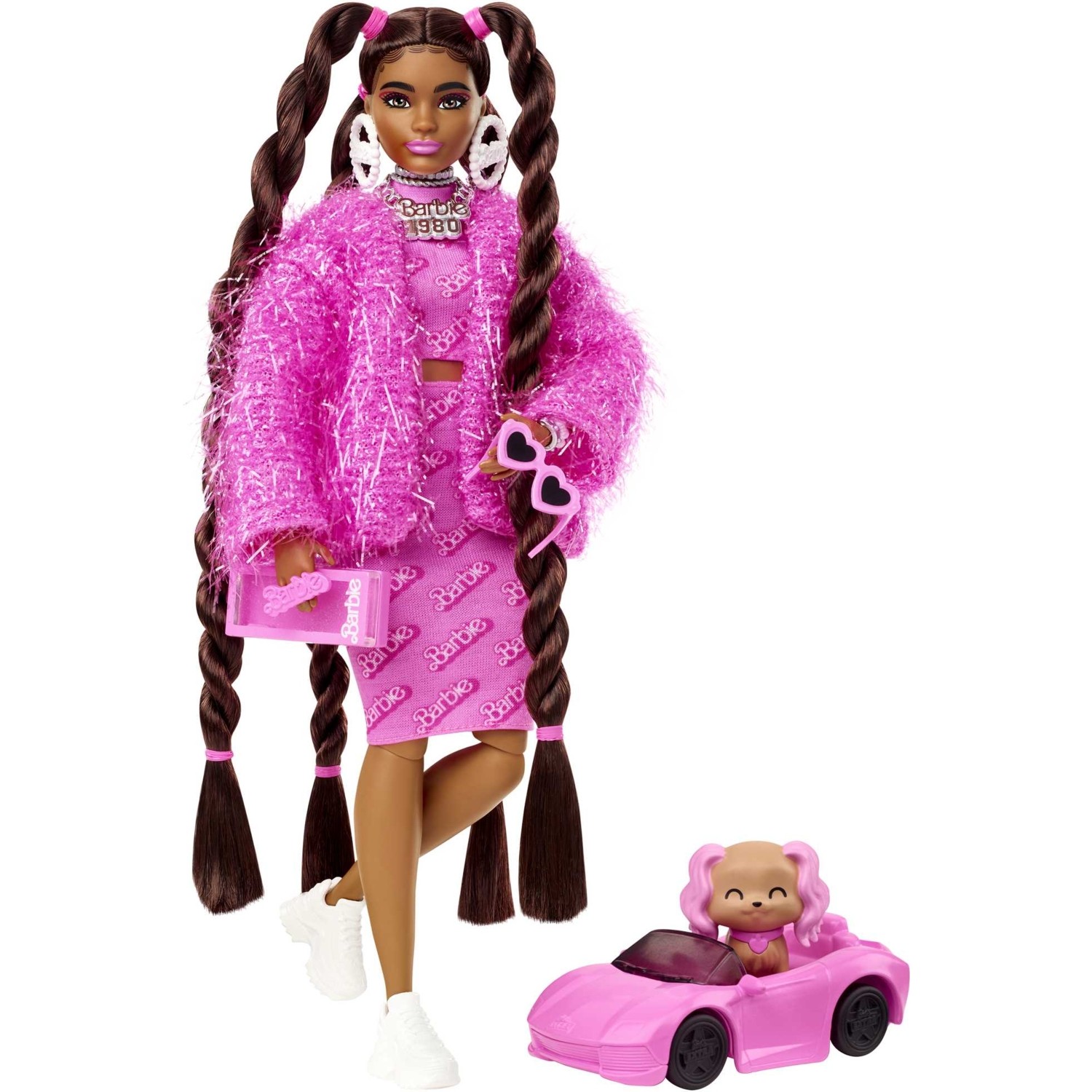 цена Кукла Barbie экстра в ностальгической одежде