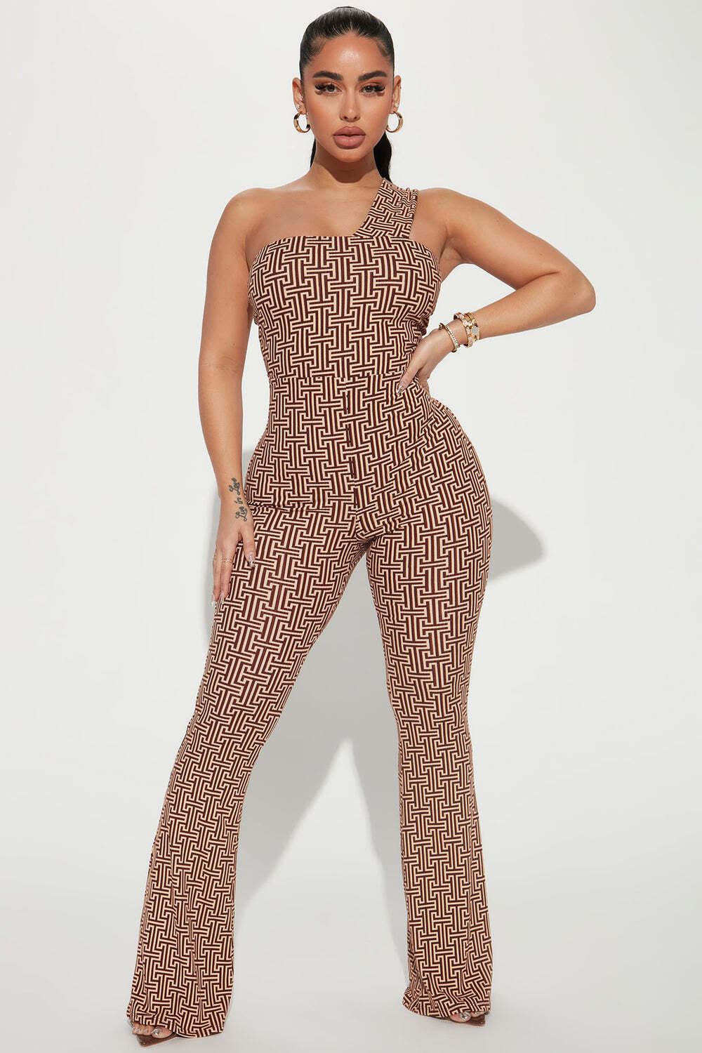 

Комбинезон Fashion Nova P8179, коричневый