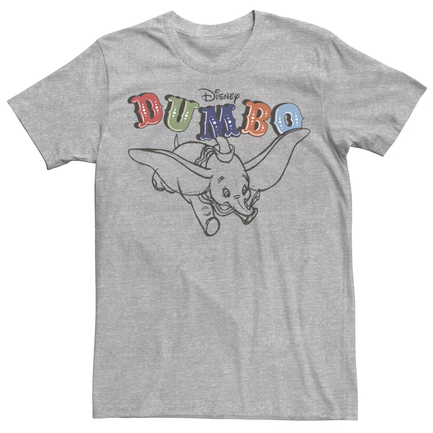 Мужская футболка Disney Dumbo Retro Flying Circus Title Licensed Character
