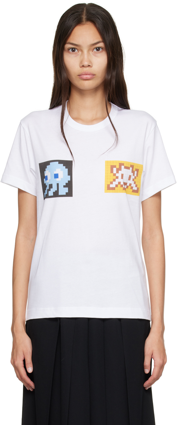 

Белая футболка Invader Edition A-3 Comme des Garçons Shirt