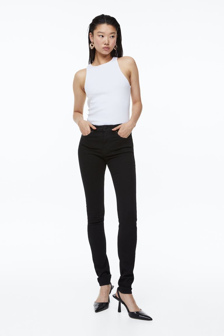 

Узкие классические джинсы H&M, черный