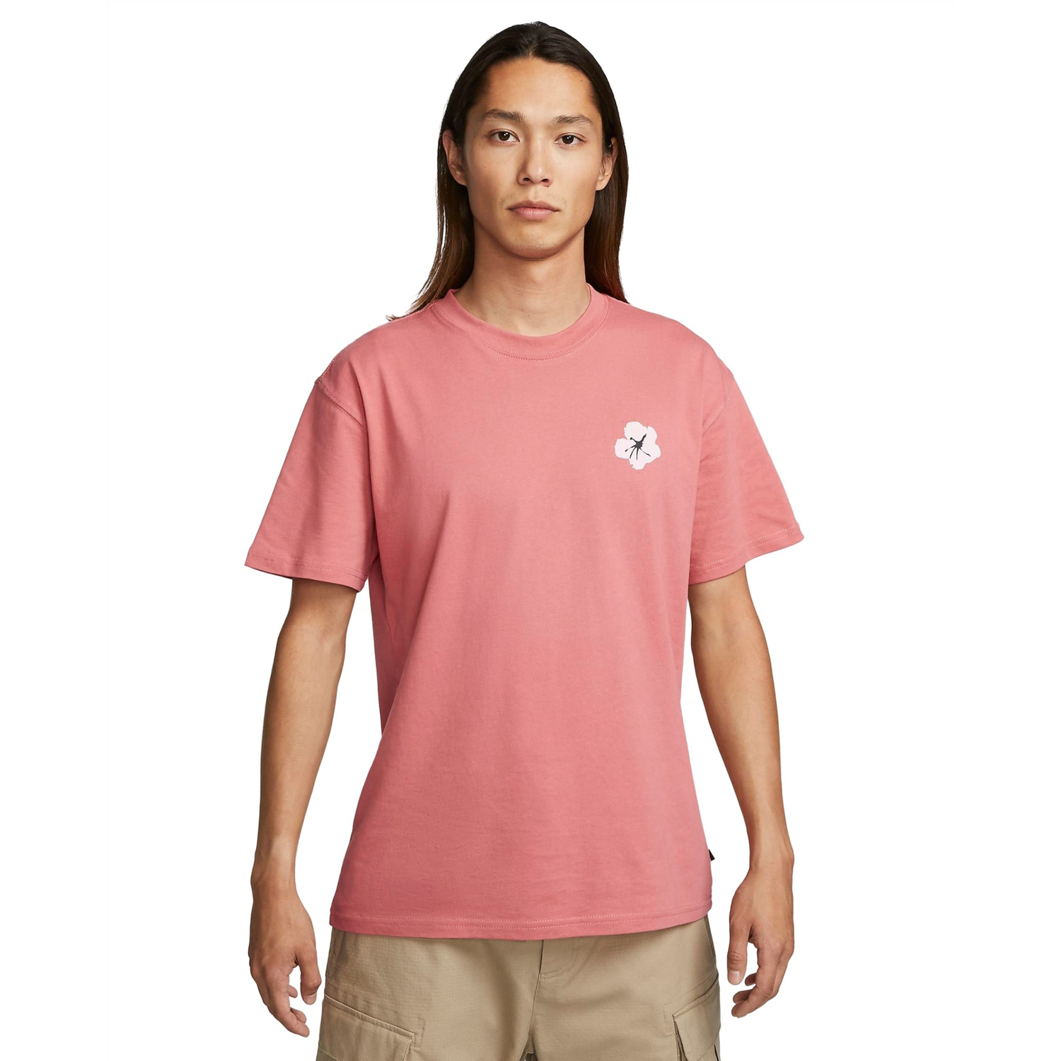 

Футболка Nike SB Men's Skateboard, розовый/черный/белый