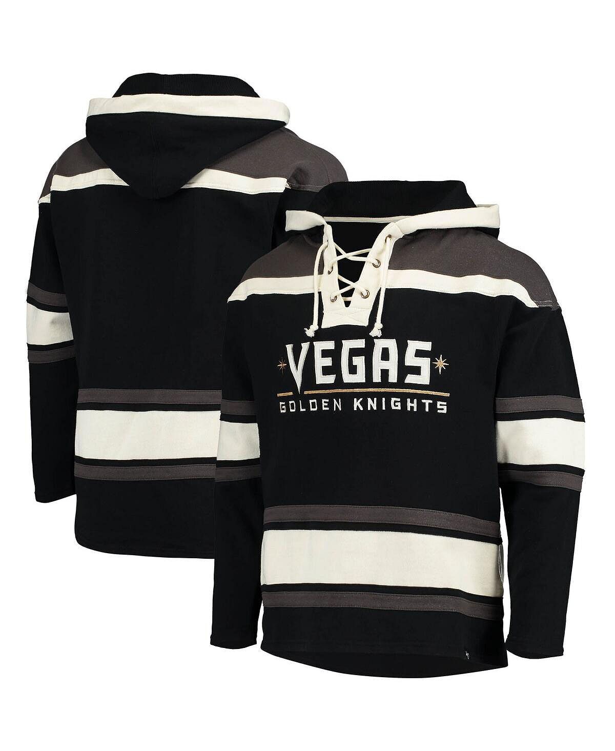 

Мужская толстовка с капюшоном '47 black vegas golden knights superior lacer team '47 Brand, черный