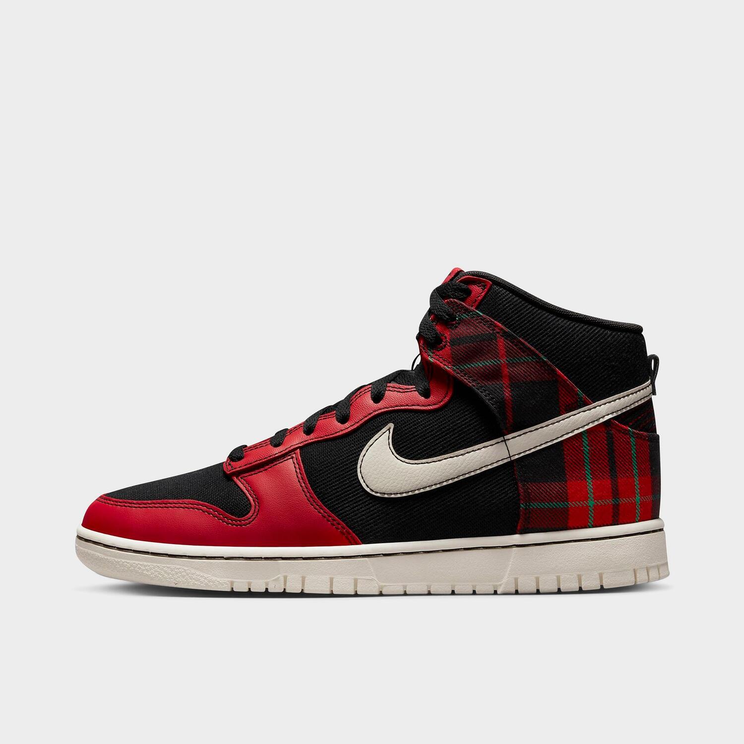 

Nike Dunk High Retro SE Клетчатая повседневная обувь, черный