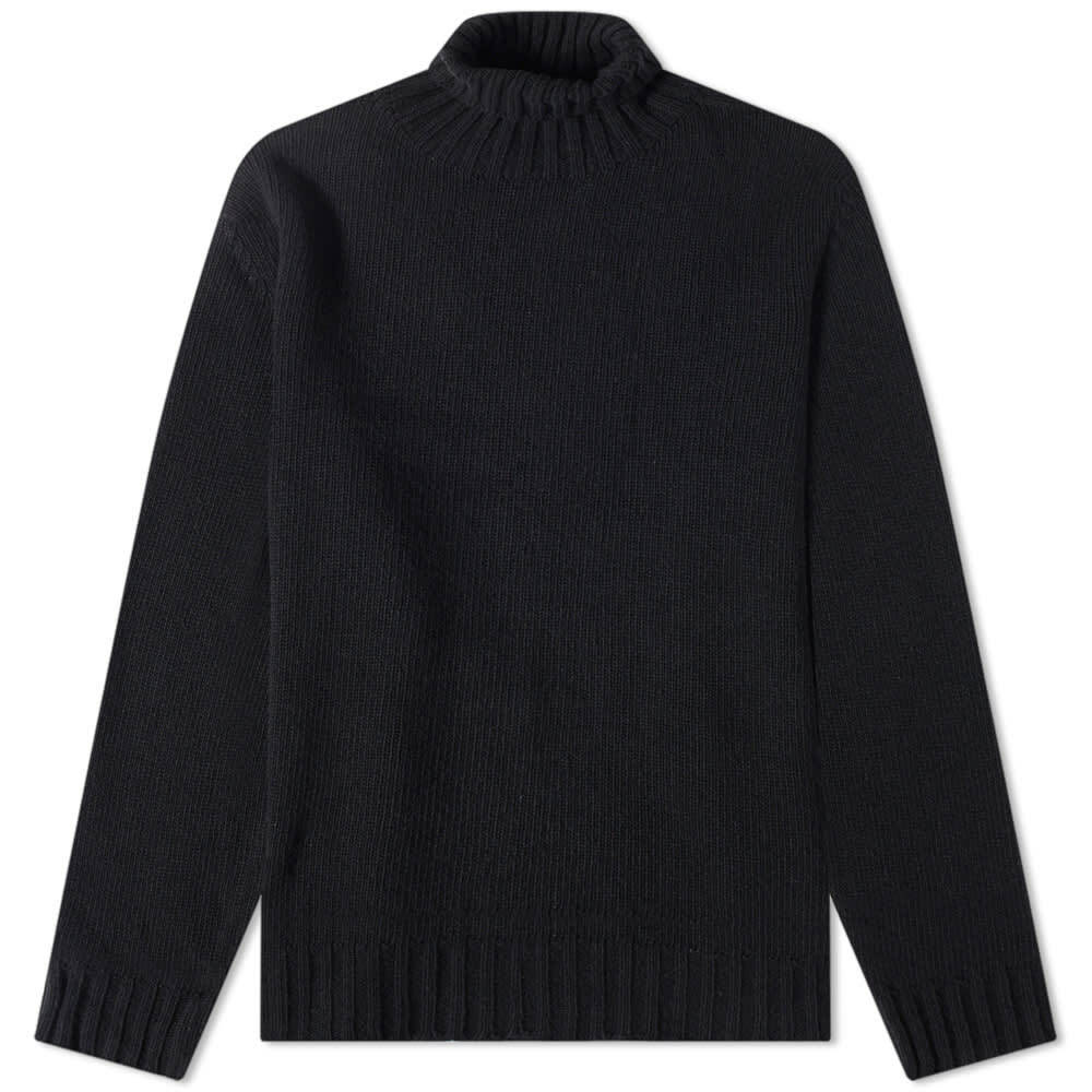 

Джемпер Palm Angels Curved Logo Roll Neck Knit, Черный