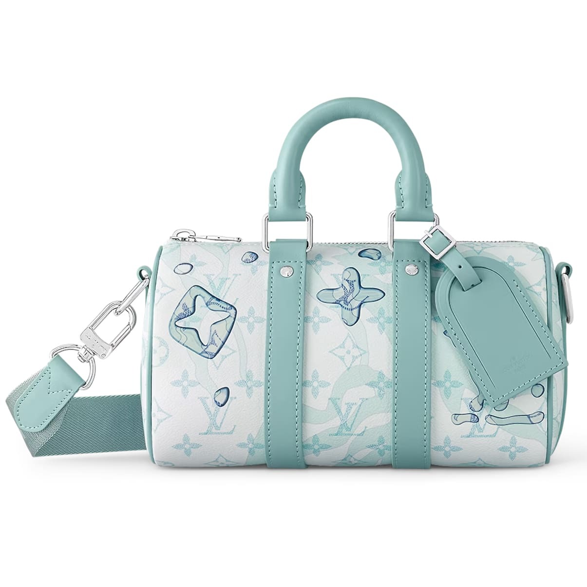 

Сумка Louis Vuitton Keepall Bandouliere 25, пастельно-бирюзовый