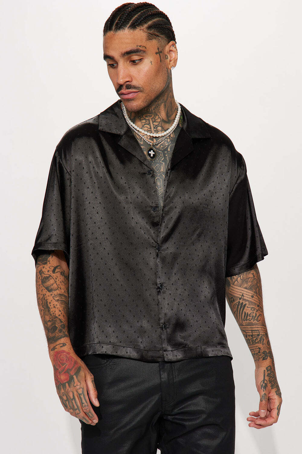 

Рубашка Fashion Nova ZDF01V320003, черный