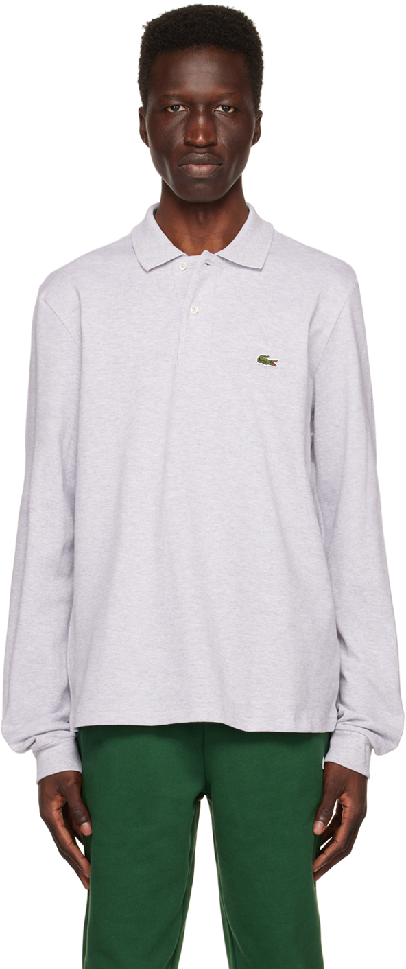 

Серая классическая футболка-поло Lacoste, Серый