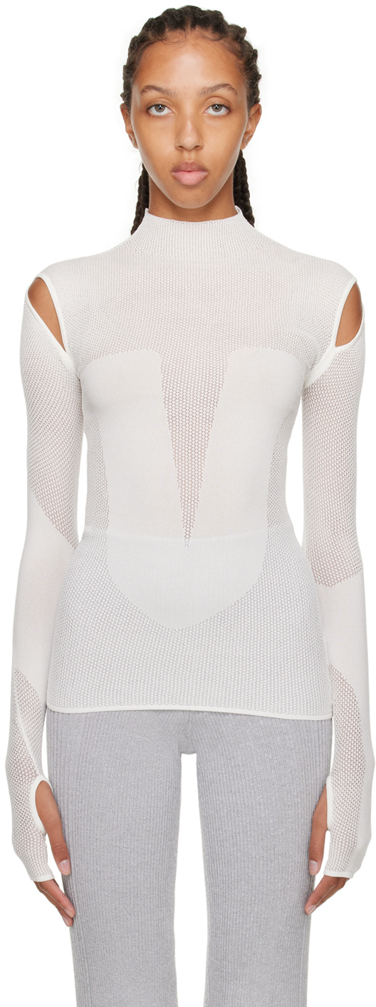 

Белый боди-свитер Dion Lee