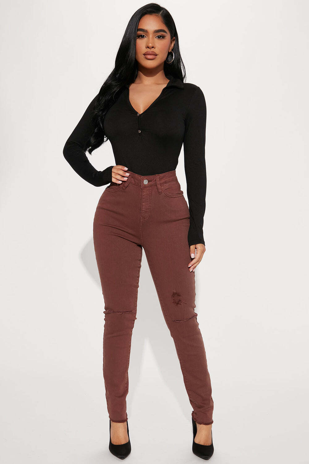 

Джинсы скинни Fashion Nova N1068HS, коричневый