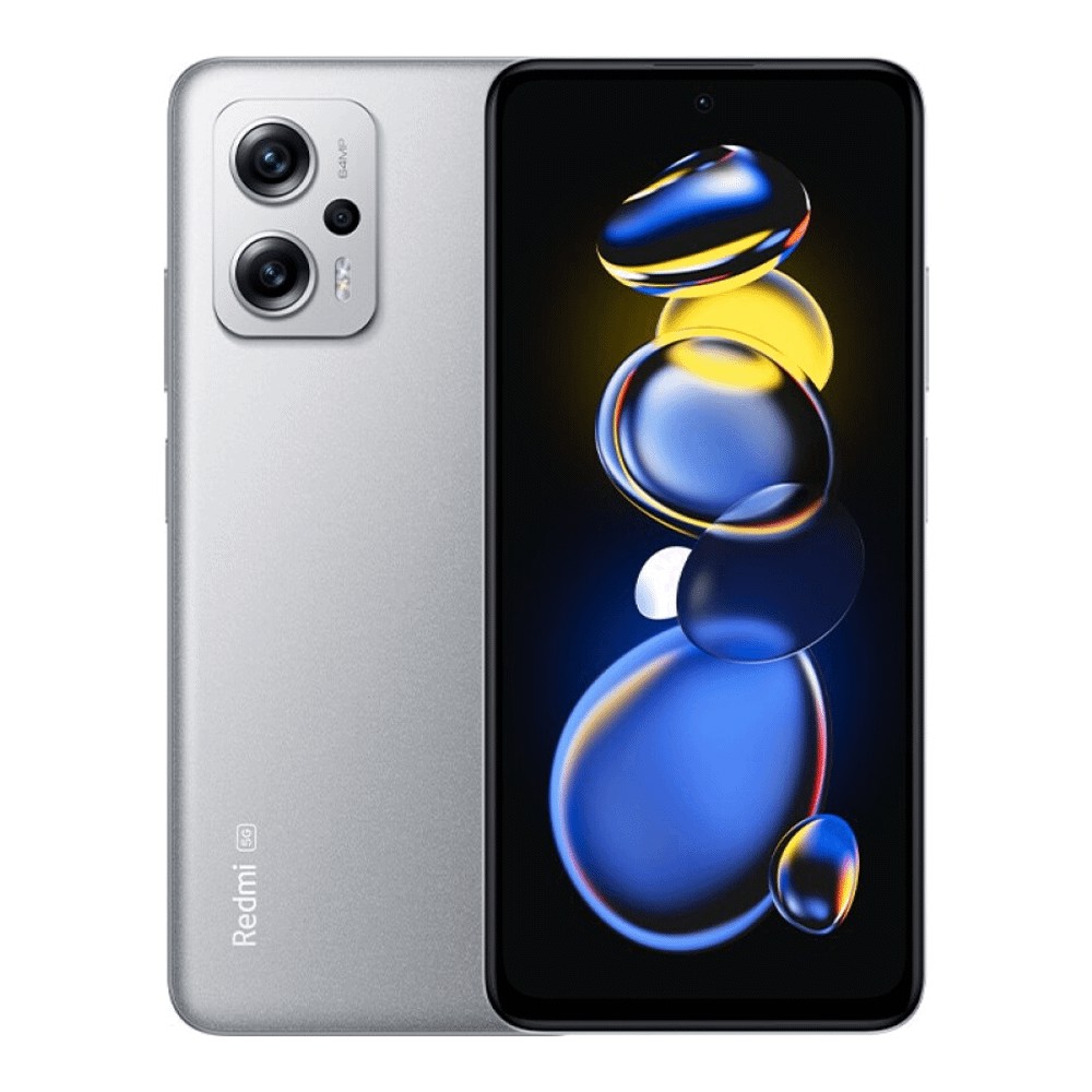 Смартфон Xiaomi Redmi Note11T Pro 5G 8ГБ/256ГБ (2x Nano-SIM), серебряный - фото