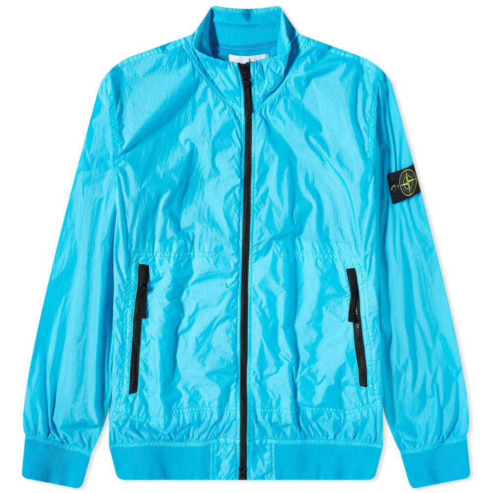 

Куртка с капюшоном из мятого репса Stone Island, Синий
