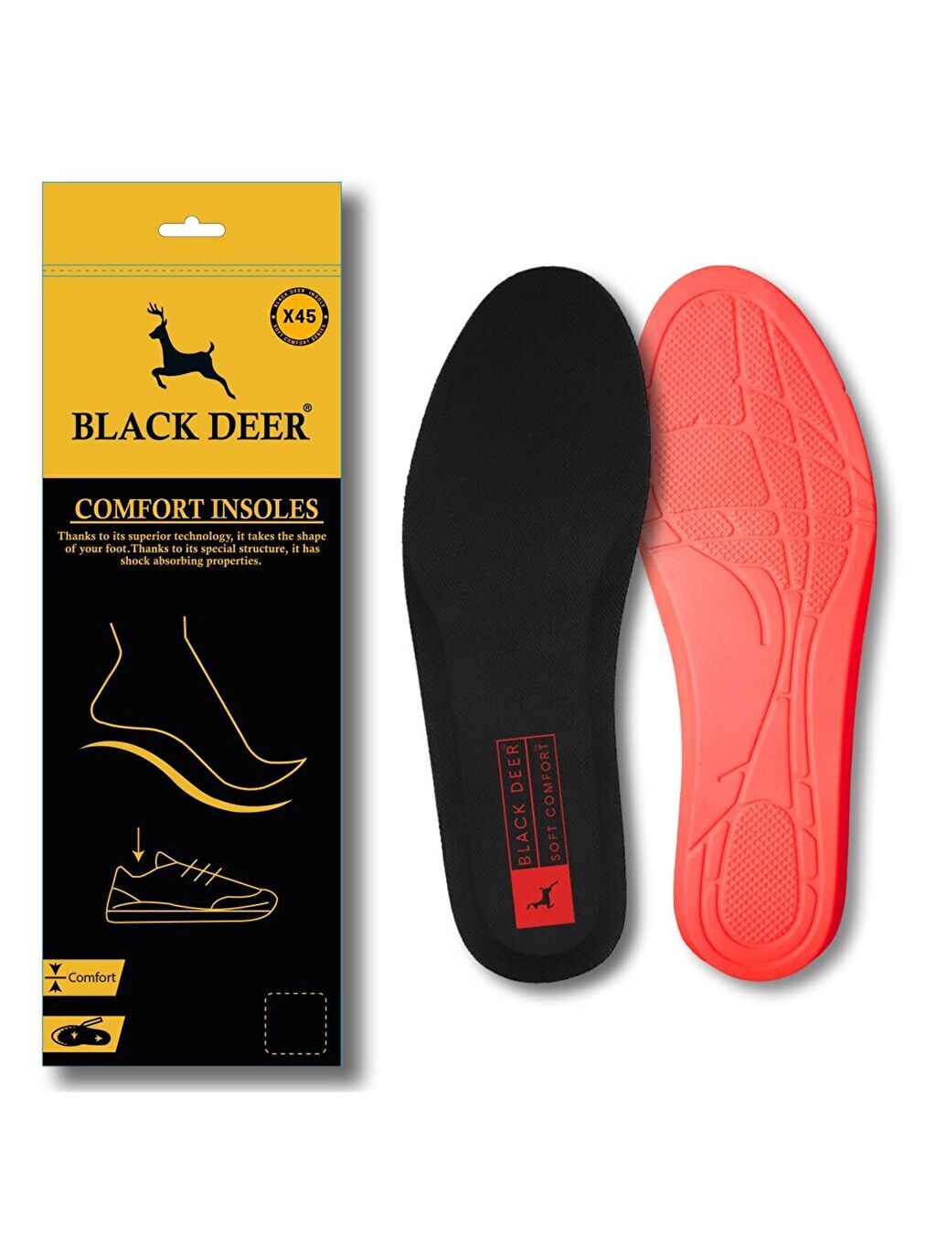 

Ортопедические стельки Soft Comfort X45 Black Deer Black Deer