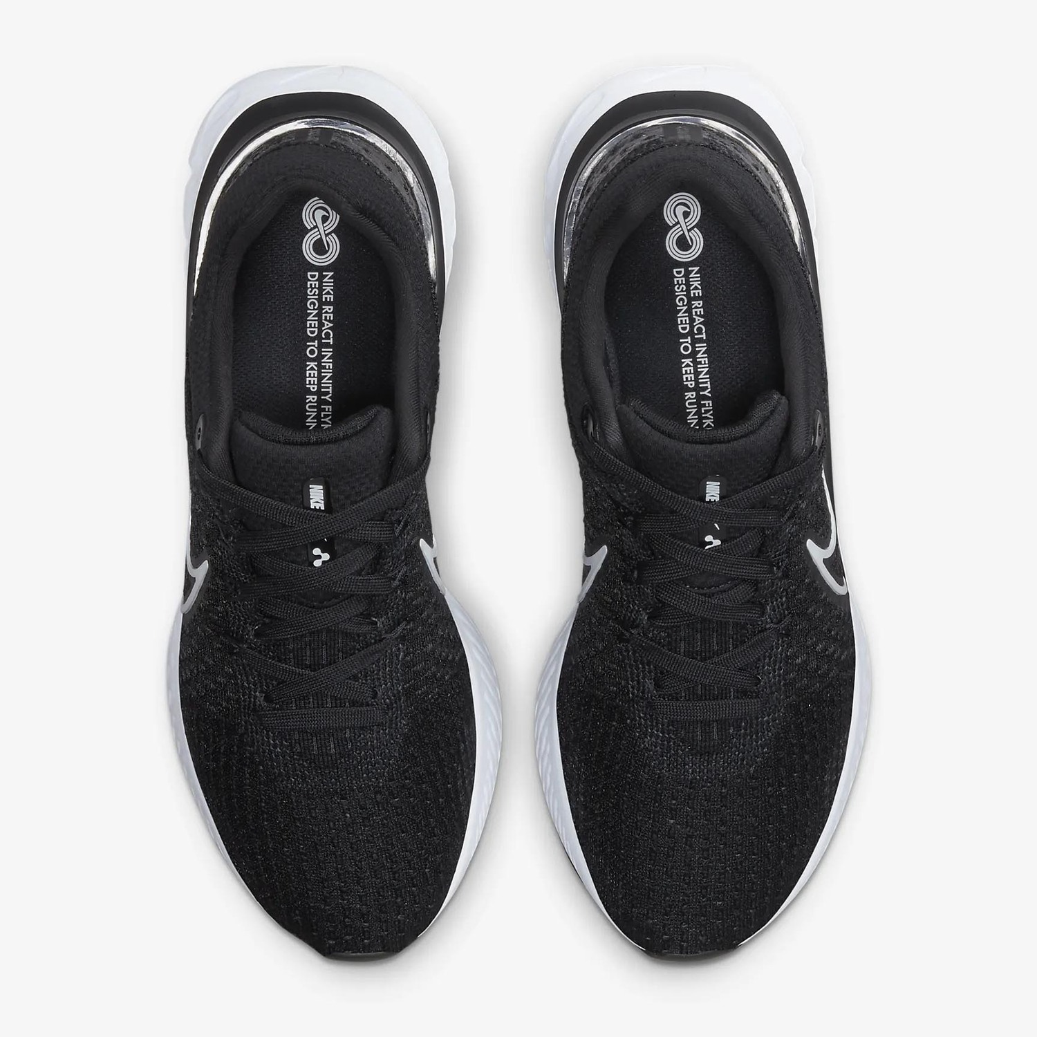 Nike flyknit react outlet triple black