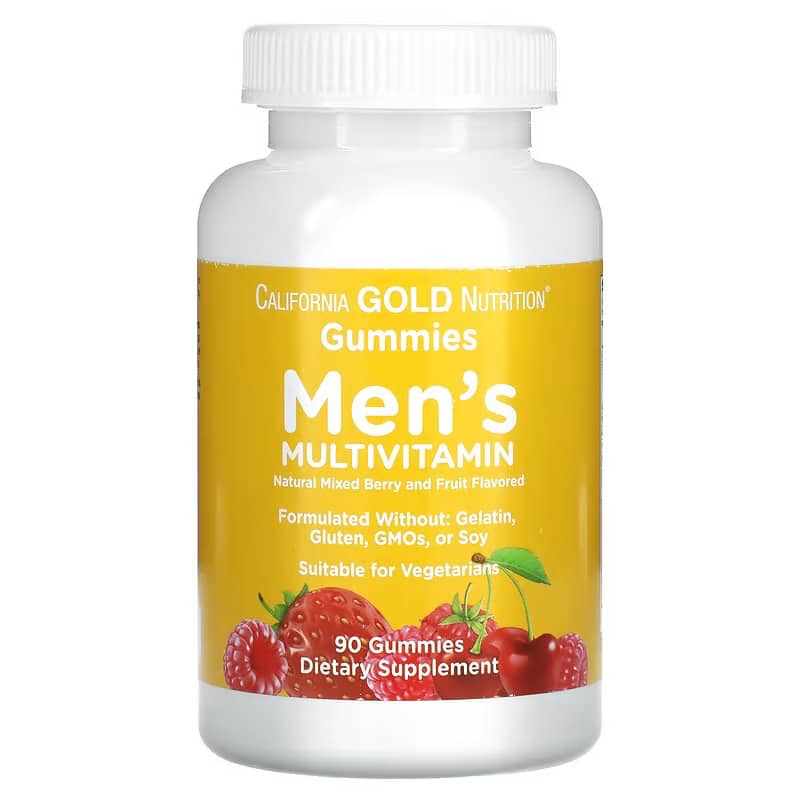 Поливитамины для мужчин California Gold Nutrition, 90 таблеток мультивитамины для беременных california gold nutrition 60 мягких желатиновых капсул