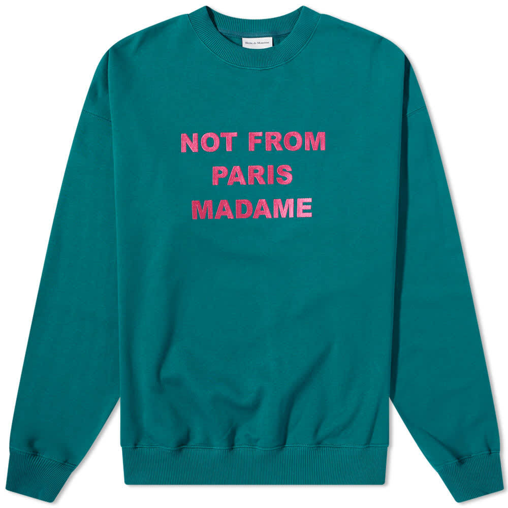 

Толстовка Drôle de Monsieur Not From Paris Crew Sweat, Зеленый