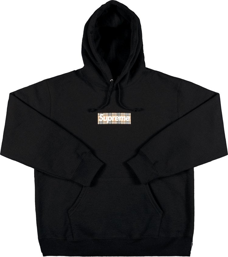 Box logo store hoodie black