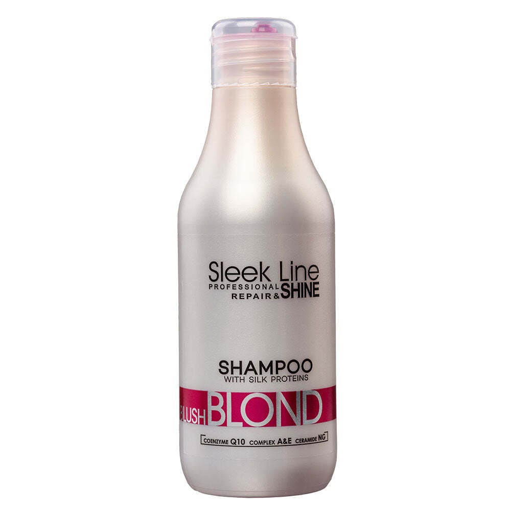 

Stapiz Шампунь Sleek Line Blush Blond Shampoo для светлых волос с шелком 300мл