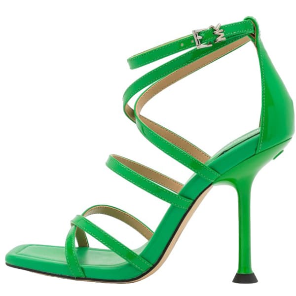 Босоножки Michael Kors Imani Strappy, зеленый 2022 летние вязаные женские босоножки на среднем каблуке стрейчевые бежевые черные женские туфли сексуальные модные женские сланцы