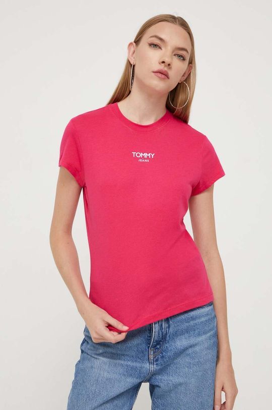 

Футболка Томми Джинс Tommy Jeans, розовый