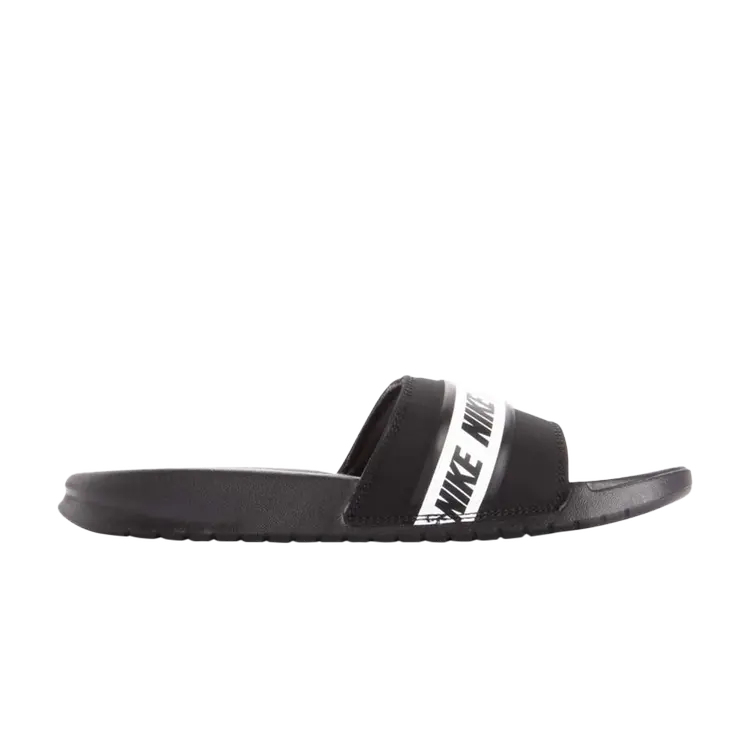 

Кроссовки Nike Benassi Slide 'Logo Stripe', черный
