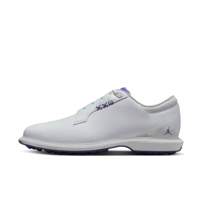 

Кроссовки Jordan ADG 5 Golf Shoes, цвет White/Emerald Rise/Grape Ice