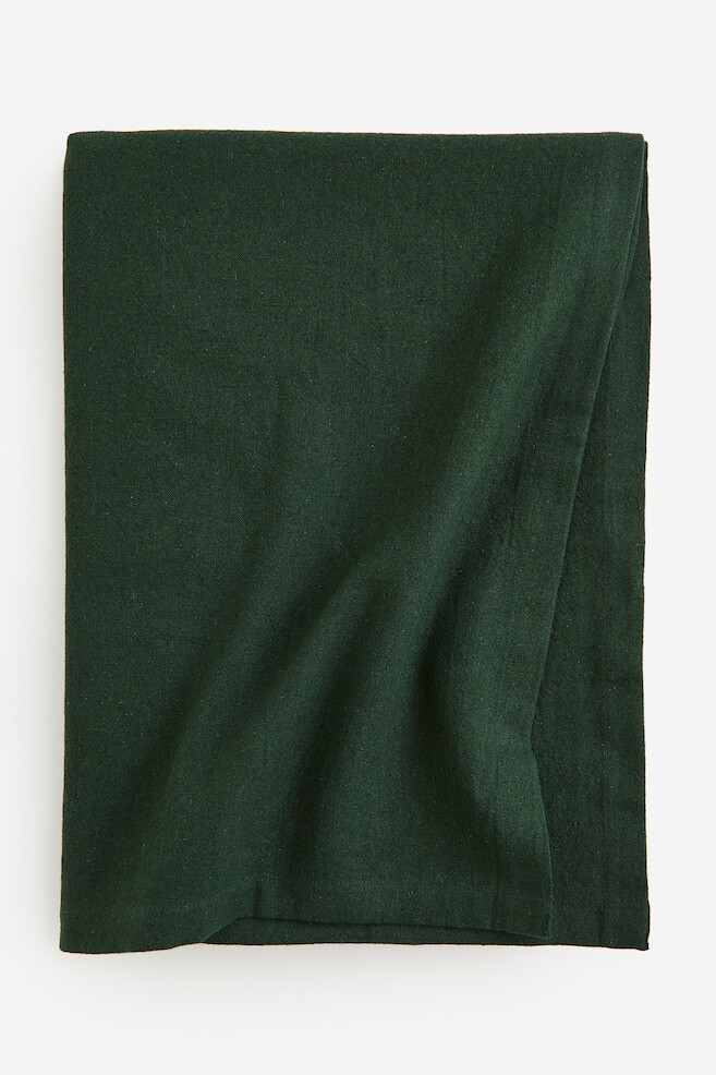 

Скатерть из смесового льна H&M, 140x320 см, зеленый