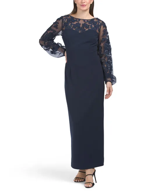 

Платье Sammi с сутажными рукавами Js Collections, синий
