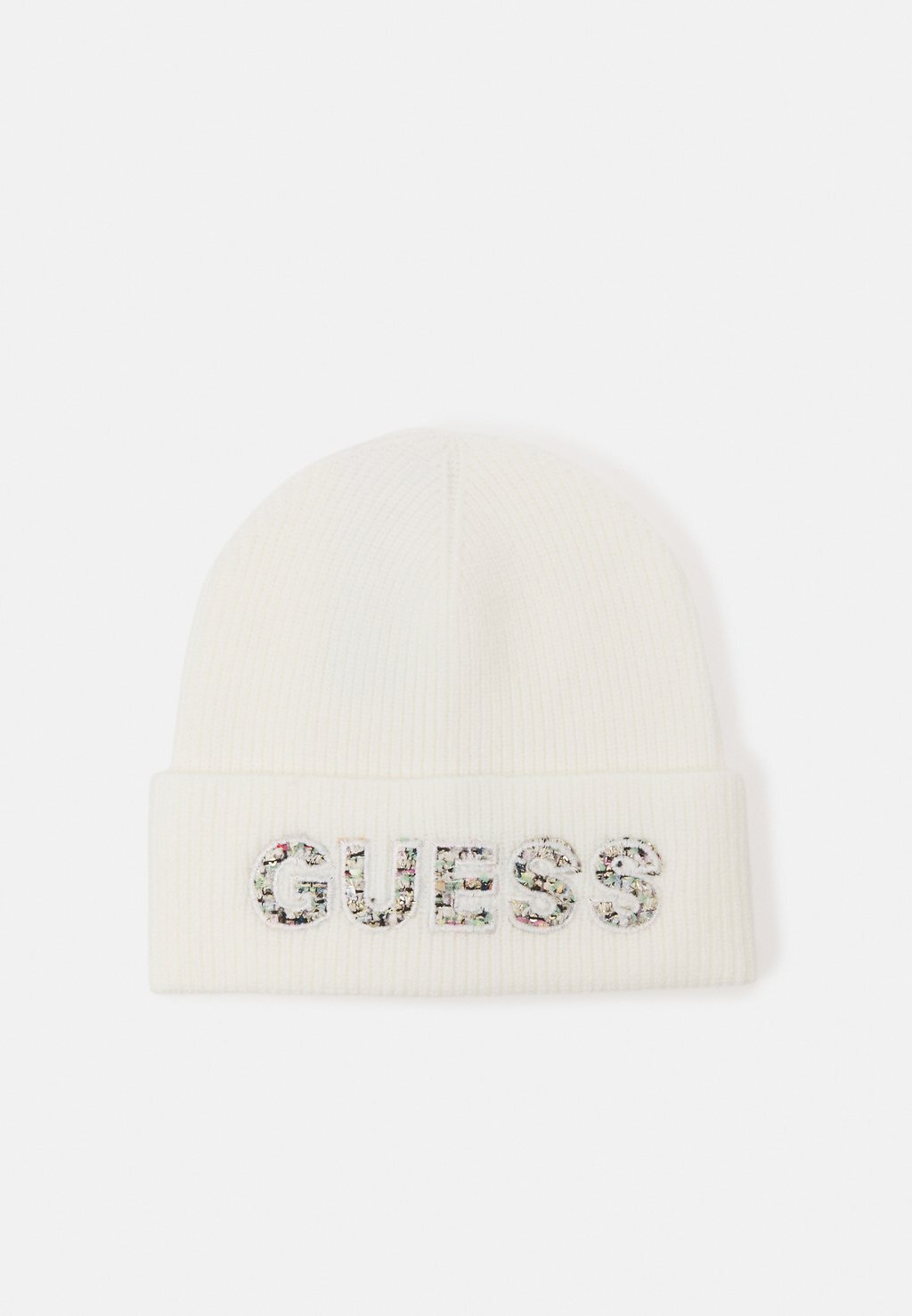 

Шапка Beanie Guess, цвет off-white