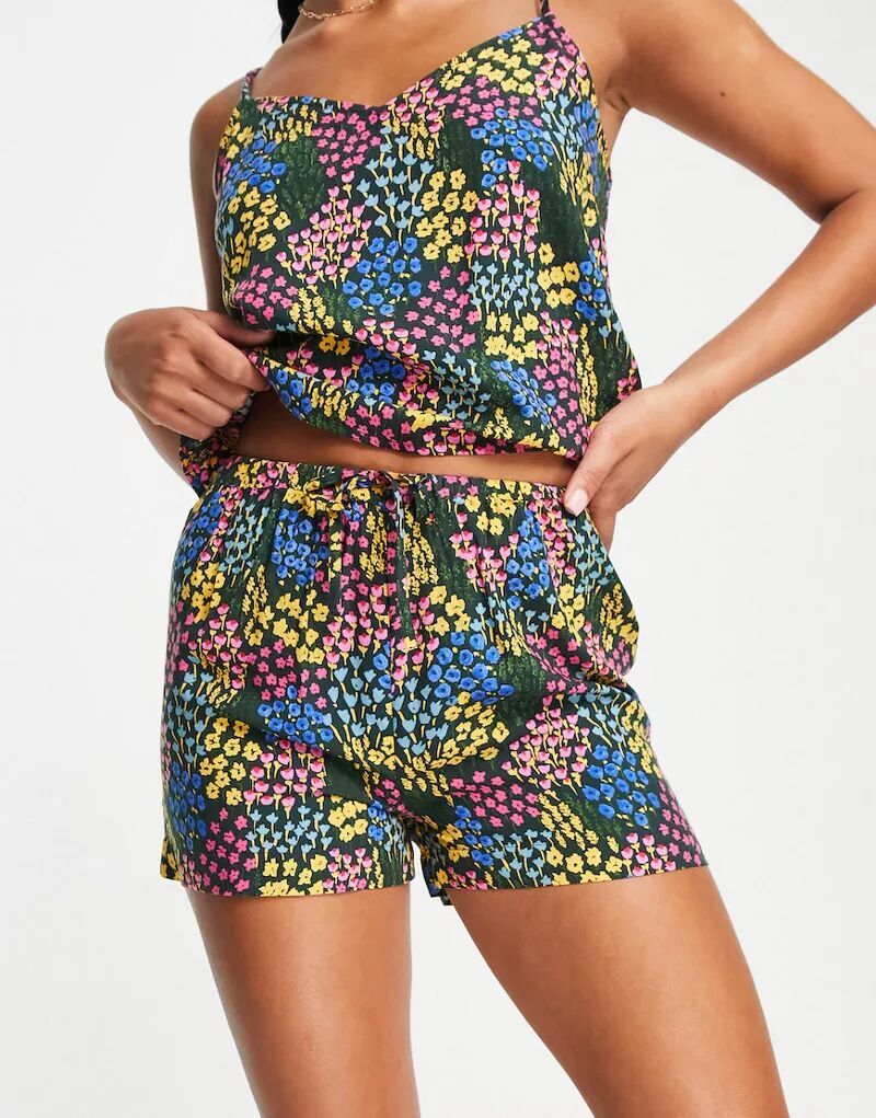 

Черные пижамные шорты из модала ASOS mix & match