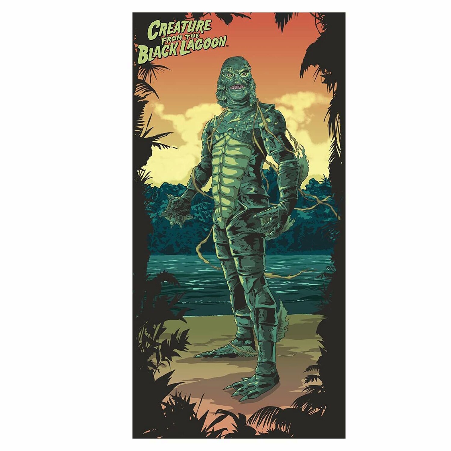 

Пляжное полотенце Monster Lagoon 30x60 дюймов, разноцветный