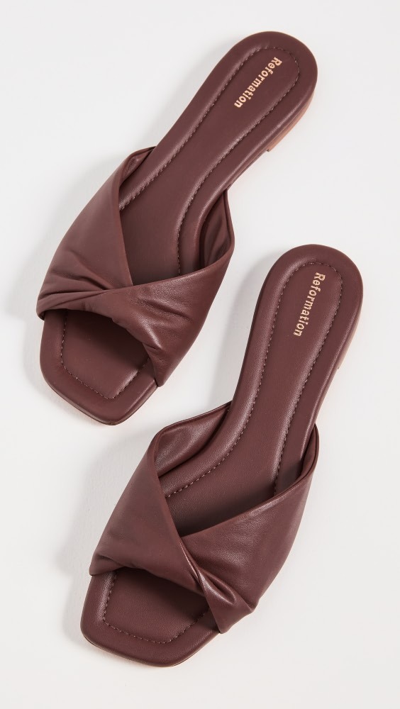

Сандалии Reformation Mikki Twist Flat