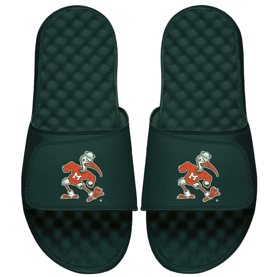 

Шлепанцы ISlide Miami Hurricanes, зеленый