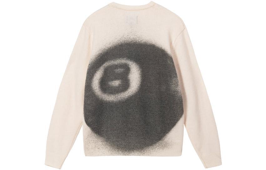 

Свитер унисекс Stussy 8 Ball с вышивкой, белый / бежевый