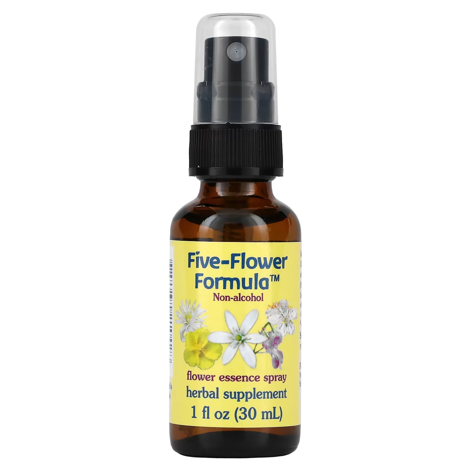 Flower Essence Services Five-Flower Formula Спрей с цветочной эссенцией без спирта, 30 мл